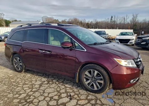 2014 Honda Odyssey Touring from USA, damaged, VIN 5FNRL5H91EB102947